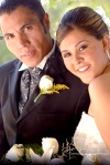 Srita. Marcela Enríquez Ramos el día de su boda con el Sr. Jorge Díaz de León González. 

Estudio Carlos Maqueda