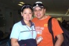05082008
Marcela Soto viajó a Guadalajara y la despidió Hugo Mata.
