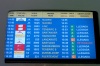 Imagen del panel de Llegadas de vuelos al Aeropuerto de Gran Canaria, en el que se observa la ausencia de información sobre el vuelo JK 5022 de Spanair que debía salir del Aeropuerto de Barajas de Madrid a las 14.55 horas y que ha sufrido un accidente durante la maniobra de despegue.