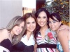 23082008
Lorena Magadán Palomares el día de su despedida de soltera acompañada de sus amigas Martha Alicia de Ávila, Helia Vite y Valeria Morales