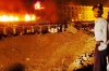 La explosión ocurrida la noche del sábado destrozó el hotel y ocasionó un incendio que lo consumió durante horas.