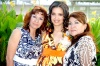14092008
Karla Janet Rosales junto a María del Carmen Ochoa de Jaramillo y Rosalinda Salas de Rosales