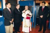 Julián Jaime, Leopoldo López, Monseñor José Guadalupe Galván y Fernando Alanis.
