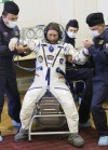 El cohete con una cápsula Soyuz en la que viajan los tres astronautas fue lanzado a las 13:01 hora local, desde una plataforma en la instalación de Baikonur. El navío ingresó en órbita unos 10 minutos más tarde.