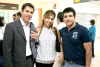 18102008
Carlos Chapa llegó del Distrito Federal y fue recibido por Diana Sharim Ibarra y Javier Vélez