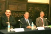 Presentan libro
Jaime Muñoz, Sergio Corona y Felipe Eespinoza fueron los presentadores.