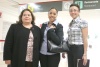 25102008
Amada Domínguez llegó de la Ciudad de México y fue recibida por Rosalía Gamboa y Rosy Nuño