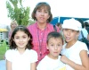 29102008
Norma de Reyes acompañada de los niños Jorge Ernesto Reyes, Monserrat Reyes y Fernanda Becerra