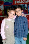 13112008
Ludivina y José Ángel Iza Leal fueron festejados al cumplir seis y siete años, respectivamente