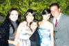Doble festejo 
Alejandra y Marifer Lozano Gómez junto a sus papás Karla y Arturo y su hermana menor Paola.