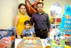 21112008
Jorge Luis Medina y Elizabeth García con su hijo Jorge Sebastián Medina García, el día que cumplió tres años de edad