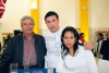 Evaristo Contreras, Roberto Duclaud y Elda Martínez.