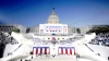 Vista del escenario instalado en el Capitolio, horas antes de la ceremonia de investidura en la que Barack Obama se convertiera en el 44 presidente de los Estados Unidos, en Washigton.
