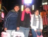 Diana, Cristy y Jesus Romero Atayde, en Time Square N.Y.