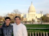 Sr. Alejandro Romero y su hijo Jesús en el capitolio en Washington, D.C.