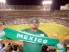 Cristian Delgado en el Oakland Coliseum, en el juego de Mexico vs Suecia, en Oakland, Ca.