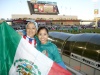 Romelia Hurtado y Fatima Hurtado durante el partido Mexico vs Bolivia en Denver, CO.