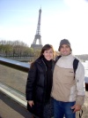 Cristy Badallo y Rolando Flores en París, Francia. Enero de 2009