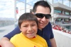 Humberto y su hijo Oscar en el estadio Rio Tinto de Salt Lake city utah.viendo un partido del Real Salt Lake