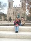 Paula Margarita Villa Carrillo y su niña Anais y yo de paseo en la Alameda el dia 22 de Marzo