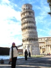Paola OLimones de Strickland en una visita a Pisa italia