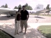 Alberto y Fary de visita en la Air Force en del Rio Texas.
