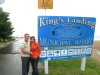 Jean Paul y Maythe Lefrancois de paseo en el king's landing en north bay ontario canada 23 de julio del 2009