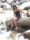 Patricia Secenas en el Rio del Valle Versazca en Lugano, Switzerland