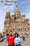 Victor y Matilde Duron en San Petersburg, Rusia.