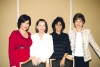 Linda García, Marlies Garza, Leticia Martínez y Rosario Fernández.