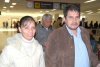 09022009 Rodolfo Tamayo viajó a la Ciudad de México y lo despidió Rosalva Estrello.