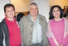Adolfo Rodríguez, Martha Medellín y Eduardo Rioja.