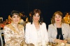 Mayela de Del Río, Vanessa Meraz y Naina de Meraz.