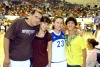 19022009 Pedro, Pau, Andrea y Carlos captados en reciente juego de basquetbol de Los Algodoneros.