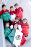 25022009 Muy mexicanos. Aisha Parra, Christian Morán y Luisa Fernanda Lozano, celebran el Día de la Bandera.