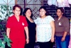 01032009 Mayra Rosales en su fiesta e canastilla aompañada de su mamá Pilar Avitia, su madrina Lucía Peralta y su suegra Alma de Lumbal.