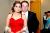 08032009 Ana Lucía Ramírez y Luis Gerardo Piñera, en un banquete de bodas.