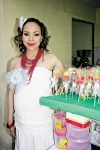 15032009 Claudia Angelina Moreno de Ávila en la fiesta de canastilla que le organizó Martha Ofelia Rodríguez de Moreno.