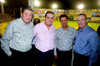 29032009 Daniel, Enrique, Javier, Luis y Javier, apoyaron a Los Vaqueros Laguna.