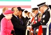 Felipe Calderón, fue recibido por la reina Isabel II de Inglaterra en un solemne acto que marcó el inicio de su visita de Estado al Reino Unido.