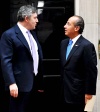 En rueda de prensa conjunta con el primer ministro británico Gordon Brown, Calderón destacó que se deben dinamizar los 'intercambios y aprovechar las oportunidades' del Tratado de Libre Comercio entre la Unión Europea y México.