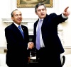 El primer ministro británico Gordon Brown recibió al presidente mexicano Felipe Calderón en Downing Street, Londres, Reino Unido.