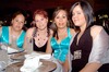 22042009 Ana, Lady, Herminia y Éricka, captadas en una recepción nupcial celebrada hace algunos días.