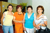 26042009 Susy de Ramírez, Coco y Juanita Enríquez, y Amanda de Aguirre.