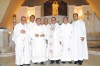 25 Aniversario
P. Arturo Pedroza Cuellar acompañado por un grupo de sacerdotes durante el festejo de aniversario.