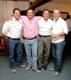 12052009 Allan Perches, César Dorado, Jorge Villarreal y Memo Silveyra.