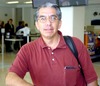 12052009 José Luis Rul llegó de la Ciudad de México en plan de trabajo.