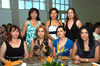 16052009 Homenajeadas. Gloria Vargas, Lucía Valdés, Claudia González, Silvia Maza, Rosy Téllez, Rosy Carmona, Blanca Castrellón, Lety Leyva y Cristy de Alba.