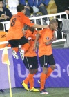 El Shakhtar construyó un castillo en el que resguardarse de las embestidas alemanas, que a punto estuvieron de lograr el empate con un fuerte disparo del griego Tziolis desde la media luna del área ucraniana.