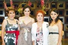 Boda en puerta
Sara Alba, la festejada Selene González, María Luisa González y Evelyn Anguiano